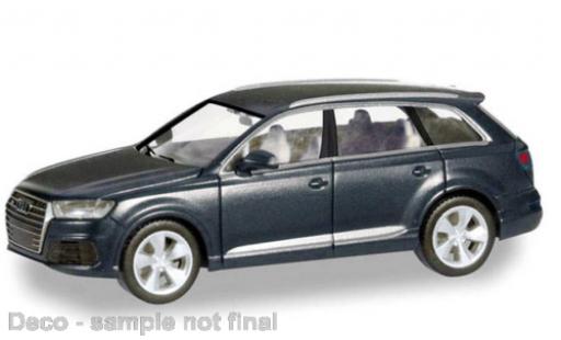 Modelauto Audi Q7 suv metallic grijs 1/87 Herpa