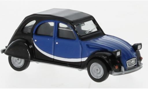 Modelauto Citroen 2CV Charleston blauw/zwart 1/87 Herpa