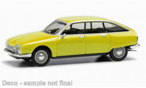 Modelauto Citroen GS Berline geel 1/87 Herpa