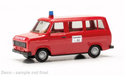 Modelauto Ford Transit Bus MTW brandweer 1/87 Herpa