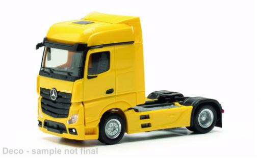 Modelauto Mercedes Actros Bigspace geel 2018 1/87 Herpa