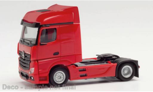 Modelauto Mercedes Actros Bigspace rood 2018 1/87 Herpa