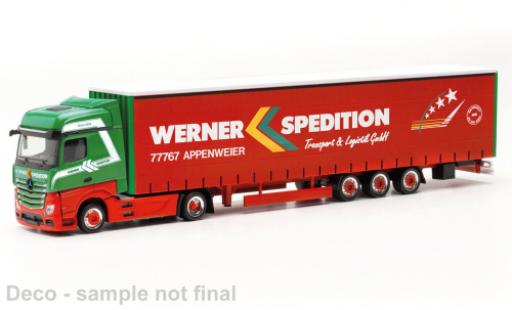 Modelauto Mercedes Actros Bigspace Werner 1/87 Herpa