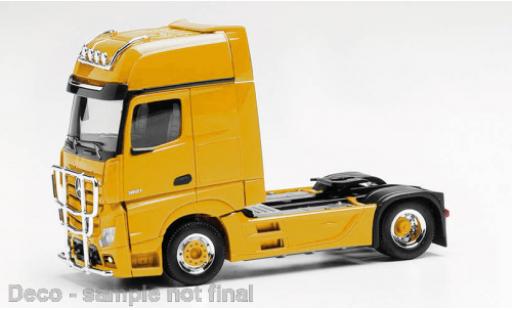 Modelauto Mercedes Actros Gigaspace geel 1/87 Herpa