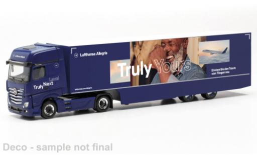 Modelauto Mercedes Actros Gigaspace Lufthansa 1/87 Herpa