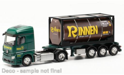 Modelauto Mercedes Actros Streamspace 2.3 Rinnen 1/87 Herpa