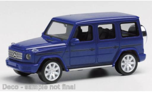 Modelauto Mercedes Classe G Base G-classe blauw 1/87 Herpa