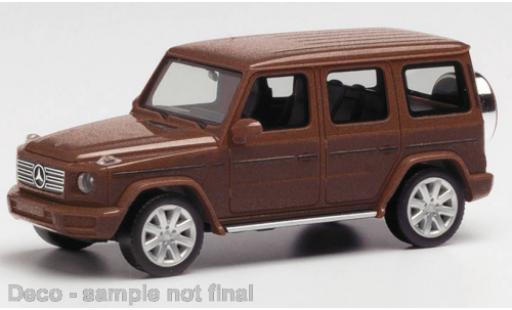 Modelauto Mercedes Classe G Base G-classe metallic brun 1/87 Herpa