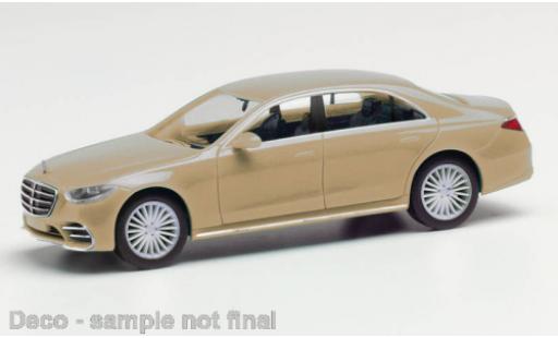 Modelauto Mercedes S Base S-classe metallic beige 1/87 Herpa