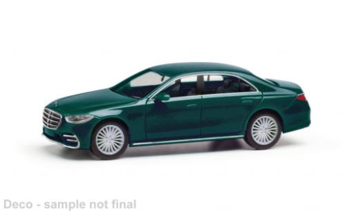 Modelauto Mercedes S Base S-classe metallic groen 1/87 Herpa