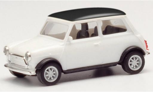 Modelauto Mini Cooper Base wit/zwart 1/87 Herpa