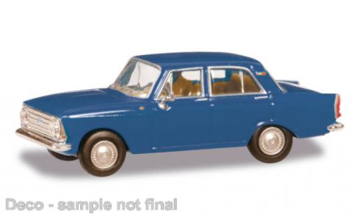 Modelauto Moskwitsch 408 Base blauw 1/87 Herpa