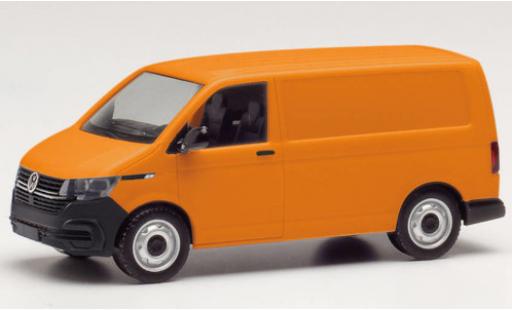 Modelauto Volkswagen T6 T6.1 .1 bestelwagen oranje 1/87 Herpa