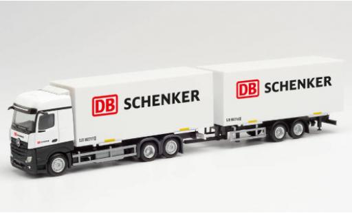 Modelauto Mercedes Actros Bigspace DB Schenker Wechselkoffer-camion avec remorque 1/87 Herpa