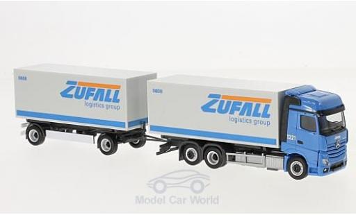 Modelauto Mercedes Actros Bigspace Zufall Wechselkoffer-H&Atilde;&curren;ngerzug 1/87 Herpa