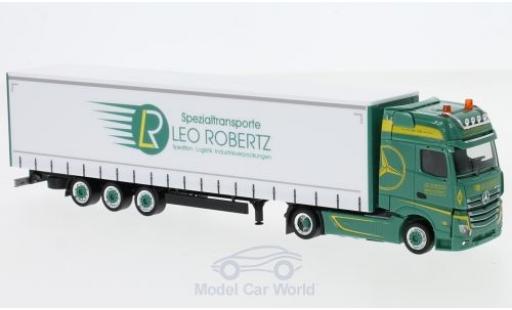 Modelauto Mercedes Actros Gigaspace Leo Robertz Lowliner-Sattelzug 1/87 Herpa
