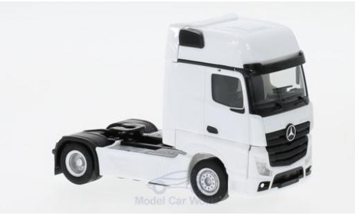 Modelauto Mercedes Actros Gigaspace wit 2018 Zugmaschine 1/87 Herpa