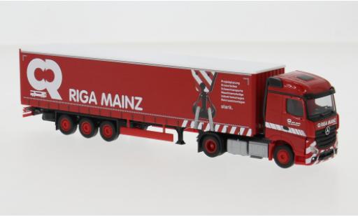 Modelauto Mercedes Actros Base Riga Mainz 1/87 Herpa