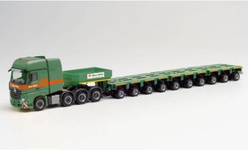 Modelauto Mercedes Actros SLT Max Wild Tiefladesattelzug 1/87 Herpa