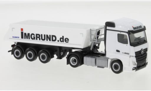 Modelauto Mercedes Actros Streamspace 2.5 Imgroend Schmitz Kipp-Sattelzug 1/87 Herpa