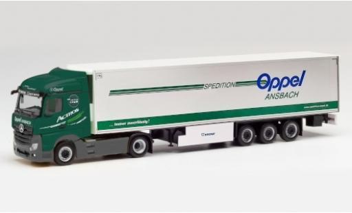 Modelauto Mercedes Actros Streamspace 2.5 Oppel Ansbach Tracteur Case 1/87 Herpa