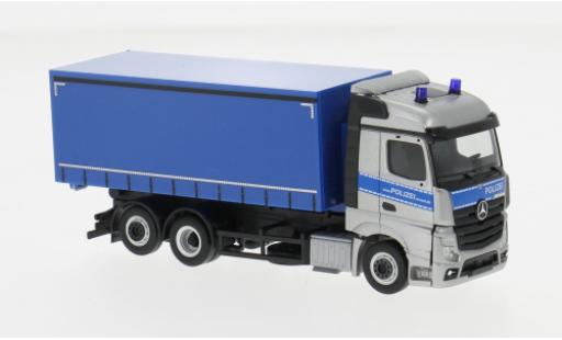 Modelauto Mercedes Actros Streamspace Wechsellader Bereitschaftspolitie Mecklenburg-Vorpommern 1/87 Herpa