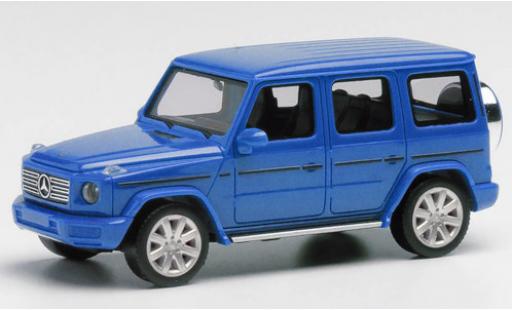 Modelauto Mercedes Classe G Base metallic blauw 1/87 Herpa