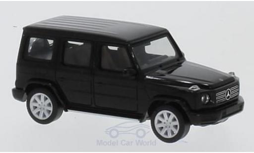 Modelauto Mercedes Classe G Base G-Modell metallic zwart 1/87 Herpa