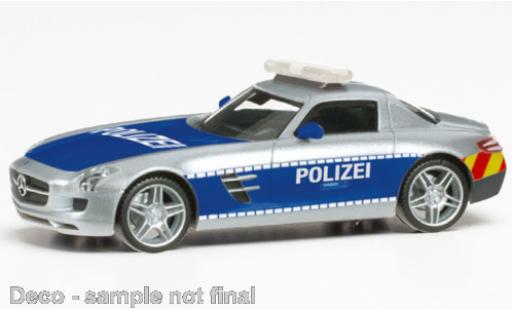 Modelauto Mercedes SLS Coupe AMG Politie Showcar 1/87 Herpa