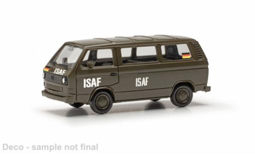Modelauto Volkswagen T3 Base Military bus ISAF 1/87 Herpa