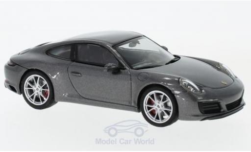 Modelauto Porsche 911 S (/2) Carrera metallic grijs 1/43 Herpa