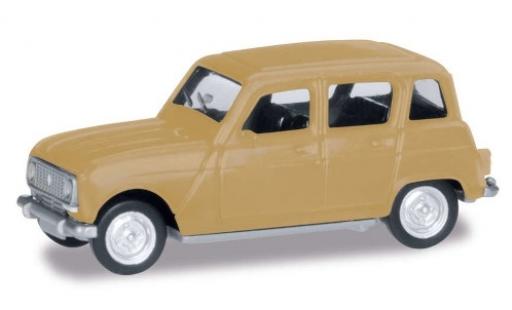 Modelauto Renault 4 Base R beige 1/87 Herpa