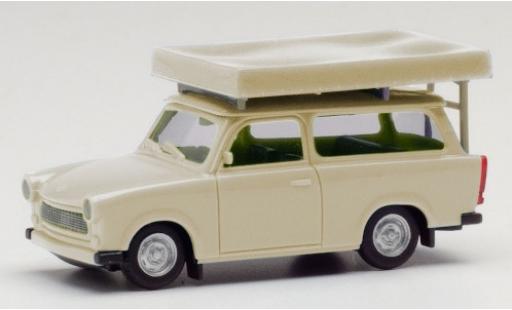 Modelauto Trabant 601 Universal beige avec Tente sur toit dans le &Atilde;&copy;tat de conduite 1/87 Herpa