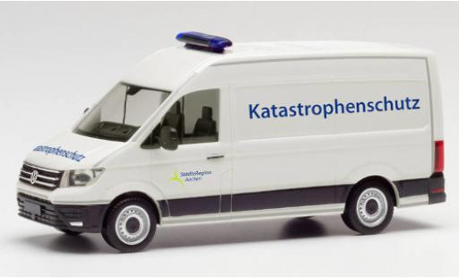 Modelauto Volkswagen Crafter Base Katastrophenschutz St&Atilde;&curren;dteregion Aachen toit sur&Atilde;&copy;lev&Atilde;&copy; bestelwagen 1/87 Herpa