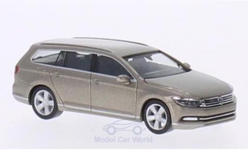 Modelauto Volkswagen Passat B7 (B8) Variant metallic beige 2014 1/87 Herpa