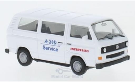 Modelauto Volkswagen T3 Base Bus Interflug 1/87 Herpa