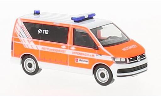 Modelauto Volkswagen T6 T6 Bus Malteser openbach 1/87 Herpa