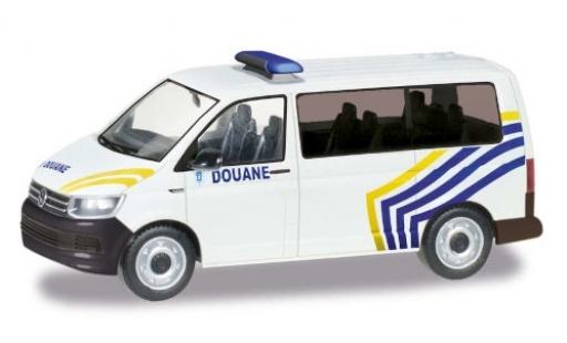 Modelauto Volkswagen T6 T6 Bus Zoll Belgien / Douane 1/87 Herpa