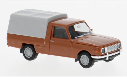 Modelauto Wartburg 353 Trans bruin/grijs 1966 1/87 Herpa