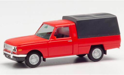Modelauto Wartburg 353 Trans rood 1966 avec toile 1/87 Herpa