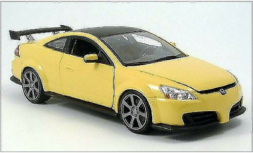 Honda Accord Base 1/18 Motormax Tuning geel/mat-zwart modelauto