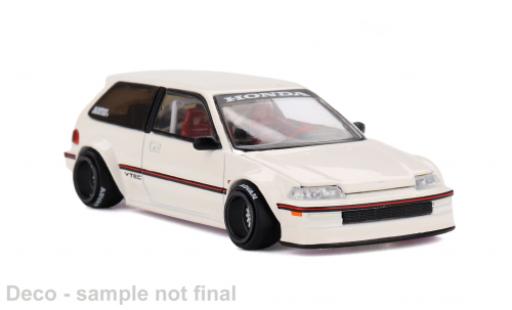 Modelauto Honda Civic Base (EF) Kaido Street V1 beige 1987 1/64 Mini GT