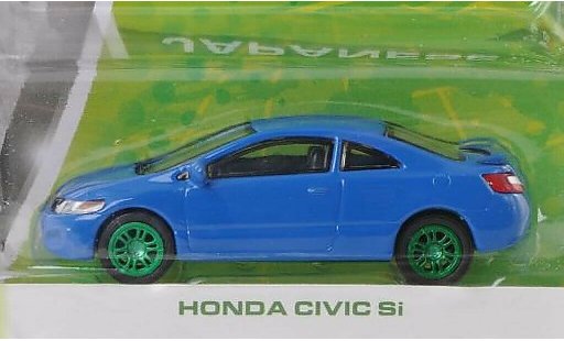 Honda Civic Si 1/64 Greenlight blauw Special Version modelauto