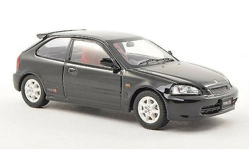 Honda Civic Type R 1/43 Ebbro (EK9) zwart RHD fruhe Ausfuhrung modelauto