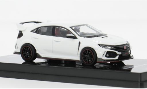 Modelauto Honda Civic Type R (FK8) wit 2017 1/64 INNO64