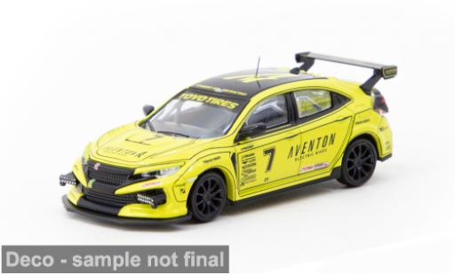 Modelauto Honda Civic Type R (FK8) WERC 2022 #7 D.Wu/T.Ottis 1/64 Tarmac Works