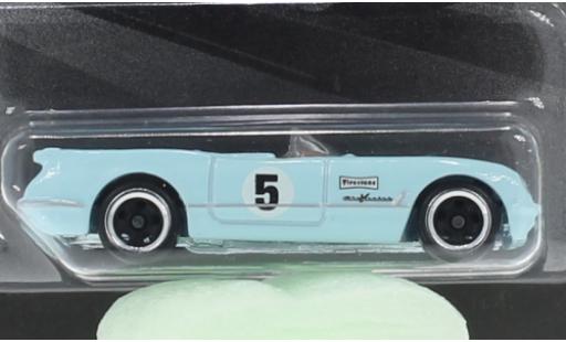 Modelauto Chevrolet Corvette Convertible (C1) Cabriolet blauw 1955 1/64 Hot Wheels