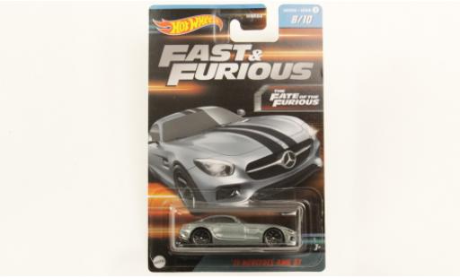 Modelauto Mercedes AMG GT Base metallic grijs rapide & Furious 2015 1/64 Hot Wheels