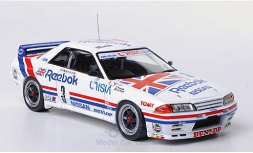 Modelauto Nissan Skyline R32 GT-R () No.3 Hasemi Motor Sport Reebok JTCC Tukuba 1991 M.Hasemi/A.Olofsson 1/43 HPI