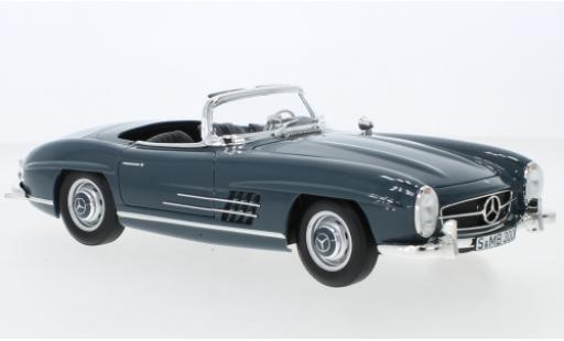 Modelauto Mercedes 300 Roadster SL (W198 II) grijs 1957 1/18 SpecialC